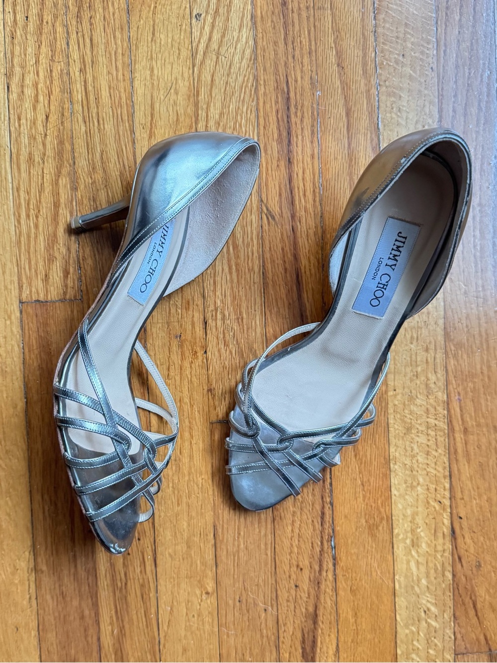 Jimmy Choo Silver Strappy Sandal